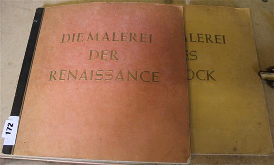 2 books: Die Malerei Renaissance/Barock